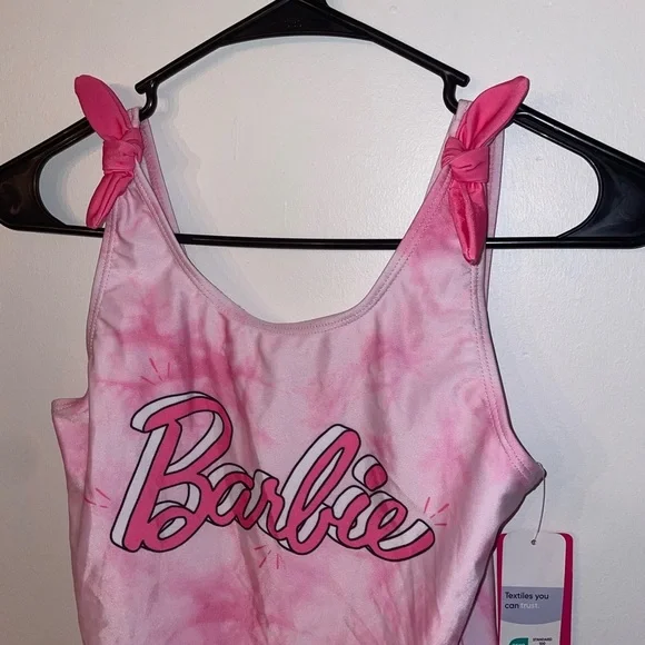 Barbie Girls UPF 50+ One Piece Bathing Suit NWT 14/16